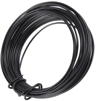 CAXUSD 10m Bendable Iron Wire for Climbing Frame Black Metal Wire for Fastening Wrapping Securing Plants Garden Balcony Home Crafts Thickness