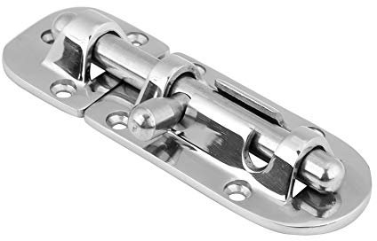 RASTKY Boat Door Window Latch Slide Barrel Bolt Clasp, 316 Marine Grade Stainless Steel Lock Latch with Test for, Easy Install, Direct Replacement, For Locking Boat Door & Window