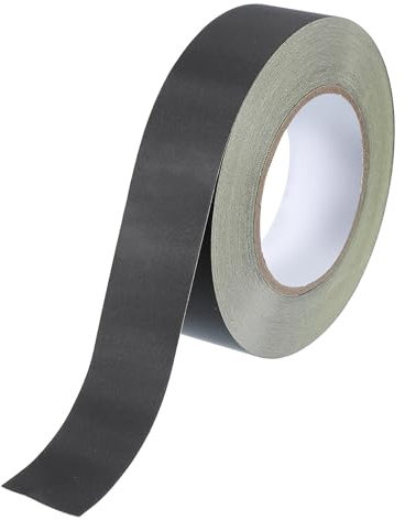 PATIKIL Cinta Eléctrica De Tela De Acetato 30 mm x 30 Metros, Cinta Adhesiva Aislante Negra Para Reparación De Computadoras Eléctricas Automotrices Guitarra Arneses De Cables