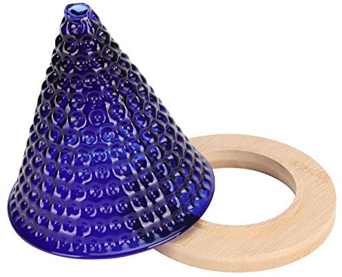 RASTKY Imbuto in Vetro con Filtro per caffè Preciso per Acqua Stabile per Uso Domestico e in Ufficio con Materiali e Preparazione di una Tazza Singola per gli Amanti del caffè (BLUE)