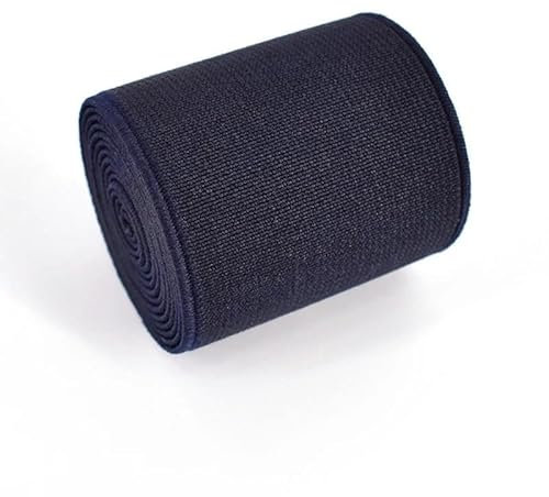 Bandas elásticas de 2/5 m, 1,5 mm de grosor, 20-50 mm, para pantalones, cinturones, ropa interior, zapatos, bandas de goma, accesorios de costura para ropa, azul marino, 40 mm, 5 metros