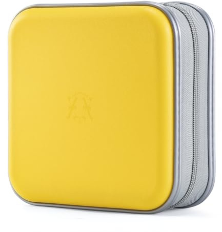 alavisxf xx CD Case, 48 Capacity Hard Plastic Portable CD Organizer Holder