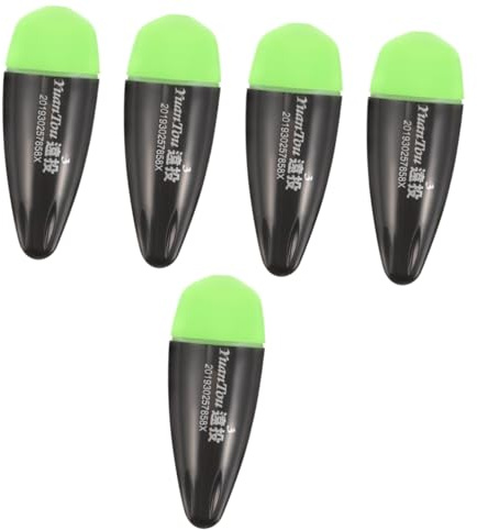 Abaodam 5pcs Professional Night Fishing Floats Sturdy Bobbers Lighted Waggler Floats for Sea Fishing Accessories