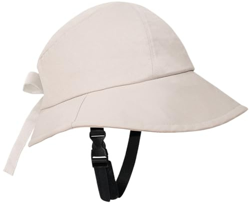 Hperu Bike Helmet Adjustable Hat Shaped Bicycle Helmet Safe Wide Brim Sun Hat for Women School Cycling Riding