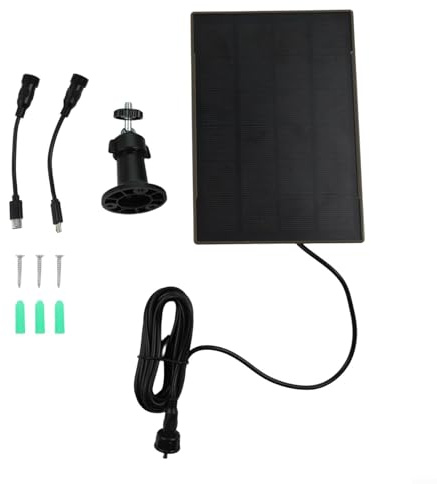 Eawfgtuw Trail Camera Avec Panneau Solaire 12V/1A 6V/2A Batterie Lithium Rechargeable 6000mAh IP66 Accessoires Chasse Compatible Caméra Chasse