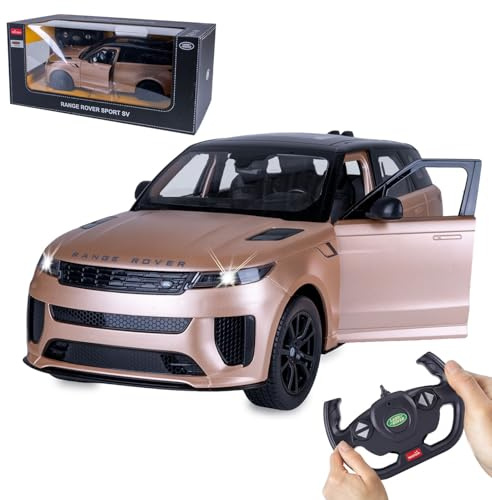 JAMARA 402244 Range Rover Sport SV 1:14 2,4 GHz - Tür manuell, Auto ferngesteuertes RC Car, Kinder Spielzeugauto mit Fernbedienung, Modellauto, Geschenkidee für Kinder, LED Licht