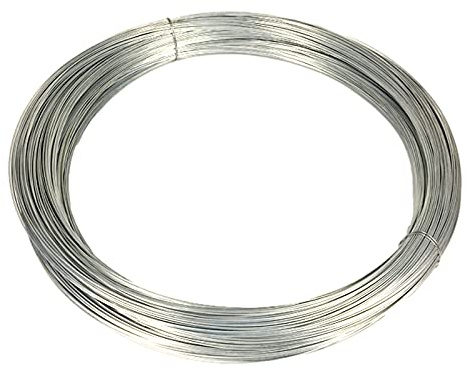Heavy-Duty Galvanized Wire for Crafting & Home Use, 1.6mm Diameter, 22m Length, 0.5kg -, Versatile, Ideal for DIY Projects and Garden Applications