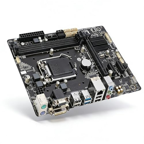 Dpofirs Carte Mère Micro ATX, Carte Mère PC LGA 1150 DDR3 1600 MHz avec Ports USB3.0 USB2.0