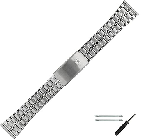 MARBURGER Uhrenarmband 18mm Edelstahl Silber - Werkzeug Montage Set 87302000020