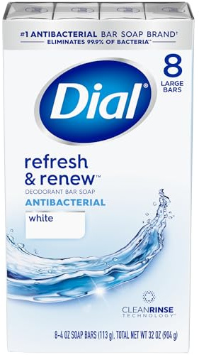 Dial antibacterial desodorante jabón, oro | Deja la piel suave, suave para el uso diario, sin SLS ni SLES o parabenos, libre de crueldad, barra más grande de 4 onzas