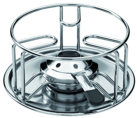 KUHN RIKON 32017 - Apparecchio per fonduta di Formaggio/Carne Rechaud Wire in Acciaio Inox