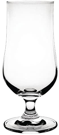 Olympia Bar Collection Crystal Hurricane Glasses 340ml GM578, Pack of 6 | Curved silhouette highlights cocktail and mocktail colours while durable clarity suits casual or upscale venues.