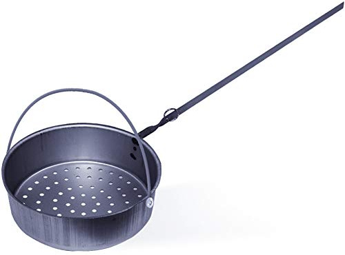 Sartenes para castañas simples, M/Co, largo y arco, diámetro de 27 cm