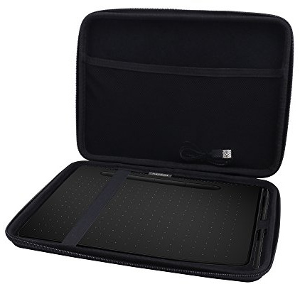 Aenllosi Custodia Rigida per Wacom Intuos Medium Tavoletta Grafica | Compatibile con CTL-6100, Struttura in EVA, Protezione da urti, Protezione dalla polvere, Cinghia da polso