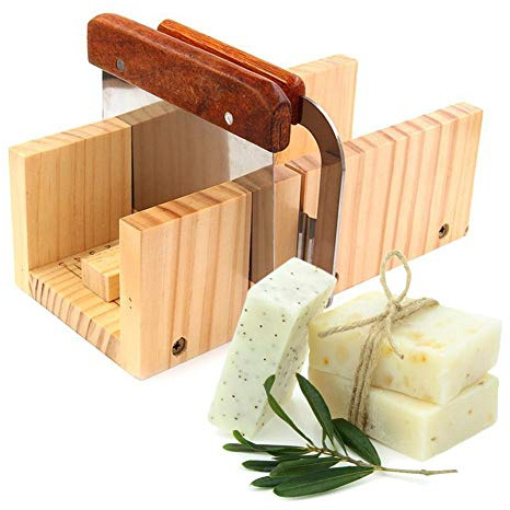 VERLOCO Outil De Coupe De Savon Réglable Multifonctionnel, Moule De Coupe De Savon/Pain Fait À La Main pour Le Processus De Parage Après La Libération du Savon Fait Maison - Bois
