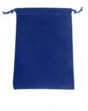Chessex Royal Blue Suede Cloth Dice Bag