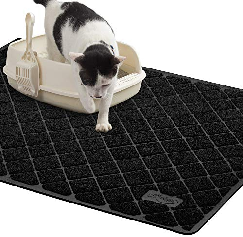 Niubya Premium Cat Litter Mat, 47 Long x 35 Wide, Extra Large Size, Waterproof and Non-Slip Design, Gentle on Paws, Easy to Clean