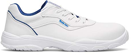 Exena Chaussures de travail S2 Chaussures de sécurité à lacets blanches avec capuchon de protection alimentaire, gastronomique (Numeric_39), Blanc., 39 EU