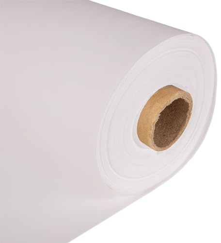 Discount Fabrics LTD - Durable 7 Oz Waterproof Canvas Fabric -150 cm Wide -Thick Material for Tarp, Awning, Gazebo & Outdoor Cover (White, Per Metre)
