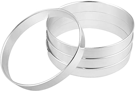 X AUTOHAUX 4 Stück OD 67,1 mm auf ID 66,1 mm Aluminium-Legierung Auto Nabe Zentrierringe