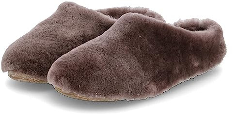 Living Kitzbühel Damen Lammfell Pantoffel Hausschuh, Tundra, 40 EU