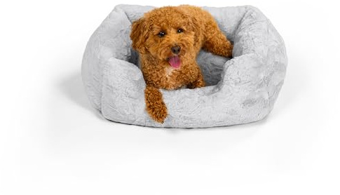 Best Friends by Sheri Soothe & Snooze Lounge Lux - Hundebett - Memory-Foam - rechteckig/waschbar - Grau - S 51 x 38 cm