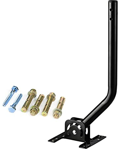 WinSurplus Adjustable Attic Outdoor Antenna Mounting Pole Universal Brackets J-Pole for Weather Station Easy Installation Solid Structure Weather Proof (1 Diameter,16.5 Arm Length)