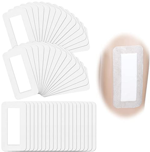 Nuanchu 50 Pieces Island Dressing Bordered Gauze Wound Care Bandage with Adhesive Border Wound Bandage Pads Waterproof Breathable Individually Wrapped Bandages Non-Stick Central Pad(4 x 8 Inch)