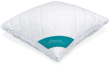 SleepCOOL Kühlendes Kopfkissen 65x65cm COOL.Moments – Nachts weniger Schwitzen, Extra Groß, Extra Voluminös