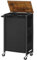 HOOBRO Carrello Porta Biancheria, Cesto Portabiancheria, con Coperchio e Manico, Sacchi Rimovibile di Tessuto Oxford, 43,4L, Marrone Vintage e Nero EBF24XY01G2