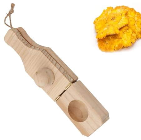 Traditionelle Holz-Tostonera, Bananen-Smasher-Maker, Hölzerne Gebäckpressformen Mit Scharnier, Tostonera-Smasher-Presse, Küchenutensilien Für Tostones