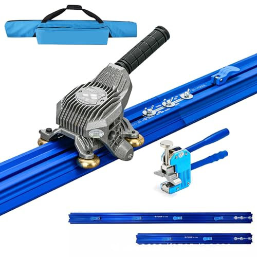 MFYDPP 2.2m/2.3m/3m/3.8m Large Ceramic Tile Cutter,Professional Porcelain Manual Tile Cutter Tool Kit,with Tile Plier,4-18mm Thick Cutting Capacity(Size:2.3m)
