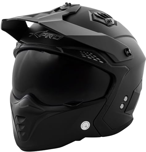 Casque Moto Jet Cafe Racer Homologué ECE 22-06 Scooter Custom Noir Mat M