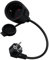 HuaLiSiJi Cable Extensión Schuko 90 Grados 16A 250V Cable Alargador Schuko Macho y Hembra 2AC IP44, para Uso al Aire Libre o en Interiores, en el Hogar, en la Oficina (Negro, 0.3m)