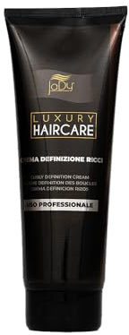 JaDy - Lockige Haarcreme ohne Ausspülen | Feuchtigkeitsspendend mit Thermoprotektoren & ätherischen Ölen | Für definiertes, glänzendes lockiges Haar, Schwarz, 250 ml