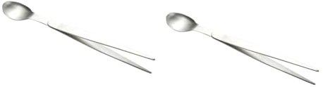 CIYODO 2St Edelstahl-Test löffel silberne Dessertlöffel Löffel Besteck winzige Gabeln Sieb küchenmaschiene kochgeschirr Zange Kaffeerührer Geschmackslöffel Stäbchen Pinzette Löffel Silver