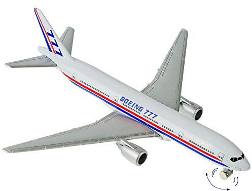 alles-meine.de GmbH Flugzeug aus Metall - Boeing 777 / Triple Seven - bewegliche Räder - Maßstab 1:420-14 cm - Flugzeuge/Großraum Langstreckenflugzeug - Düsenjet 777-200 - Dü..