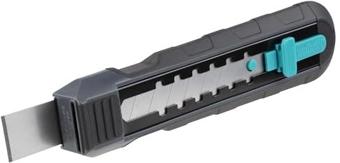 wolfcraft Dual Scraper Knife - 4333000 2-in-1 Product for Cutting and Scraping - Ideal for Removing Silicone Joints
