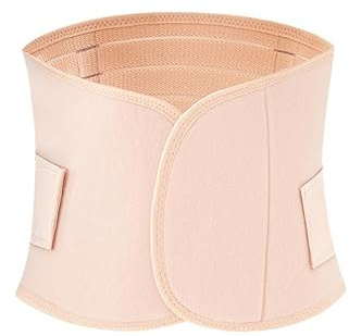 BrightGlow Damen Taillentrainer Body Shape Bauchweg Gürtel Elastisch Postpartal Hüftgürtel Verstellbarer Fitness Gürtel Unterbrust Korsett Waist Trainer Cincher Bauchweg Schwitzgürtel Hautfarben XL