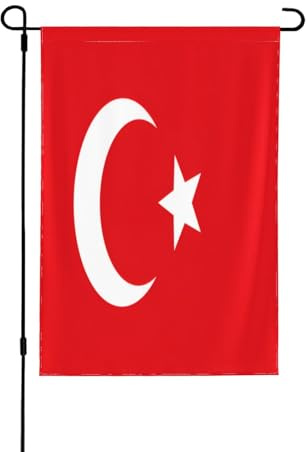 Bandiera della Turchia decorativa su entrambi i lati, striscione da giardino, perfetta per interni ed esterni, disponibile in due misure