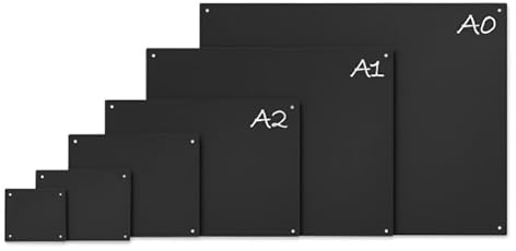 Chalkboard Blackboard Wall Menu Board with Pre-Drilled Holes – A0, A1, A2, A3, A4, A5 Sizes | Extra Large to Small Easy Wipe Reusable Writing Boards for Café, Pub, Restaurant, Weddings & Home (A1)