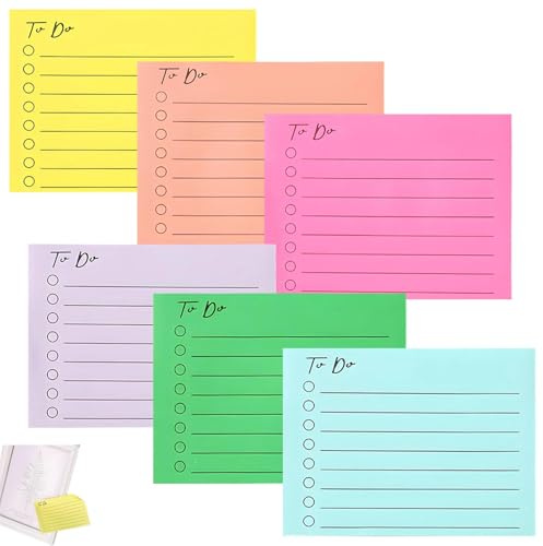 300 Blätter Haftnotizen, Blöcken Haftnotizen, To Do Liste Notizzettel, Selbstklebende Klebezettel, Bunt Notizblöcke, für Schule, Büro, Hause, 10 X 7.5cm