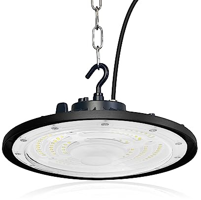 JBdusn Faretto LED UFO 200W, LED High Bay Light Hall Proiettore Officina Lampada Illuminazione magazzino, Lampada Interni Industriale per Stadio coperto