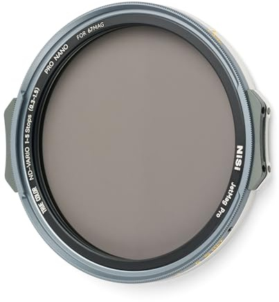 NiSi JetMag Pro 67MAG True Color Vario ND 1-5 Stops Magnetisch VND Filter | ND0.3-1.5 Variable Lichtreduktion für Langzeitbelichtung, Video, Motion Blur und präzise Belichtungssteuerung