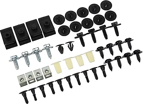 Bediffer Viti per Clamp/Holder Sottoscocca Motore Robusto e Compatto Antiurto sotto la Copertura Protezione Antispruzzo Bulloni per Corpo Strumento per Avensis 40PCS
