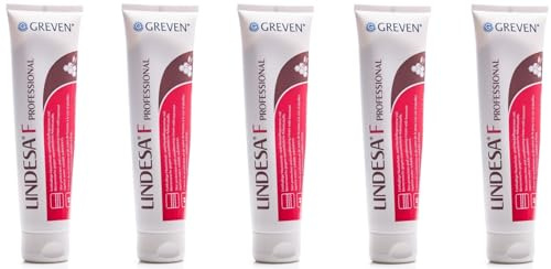 LINDESA® F PROFESSIONAL Hautschutzcreme mit Bienenwachs (5 x 100 ml Tube)