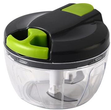 Zwiebelschneider Manuell, 520ML Gemüseschneider, Zwiebel Zerkleinerer mit Seilzug, Multizerkleinerer, Multischneider, Knoblauchhacker Universalhacker, Manual Food Chopper, Onion Cutter - 2 Stück