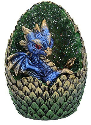 Nemesis Now U5000R0 Blue Geode Home - Figura de Huevo y cría Brillante, polirresina, Talla única