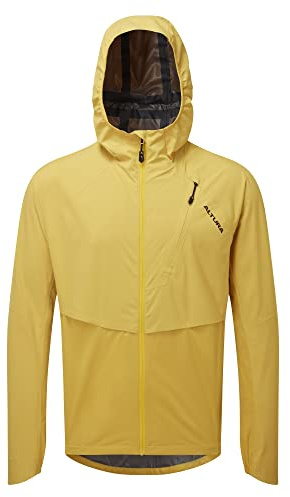 Altura Mens Esker Waterproof Packable Mountain Bike Jacket - Mustard - Large