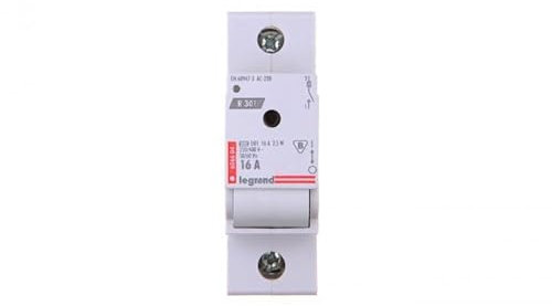 Disjoncteur de fusible 1P 16A D01 R301 606604 Legrand 32450660606042